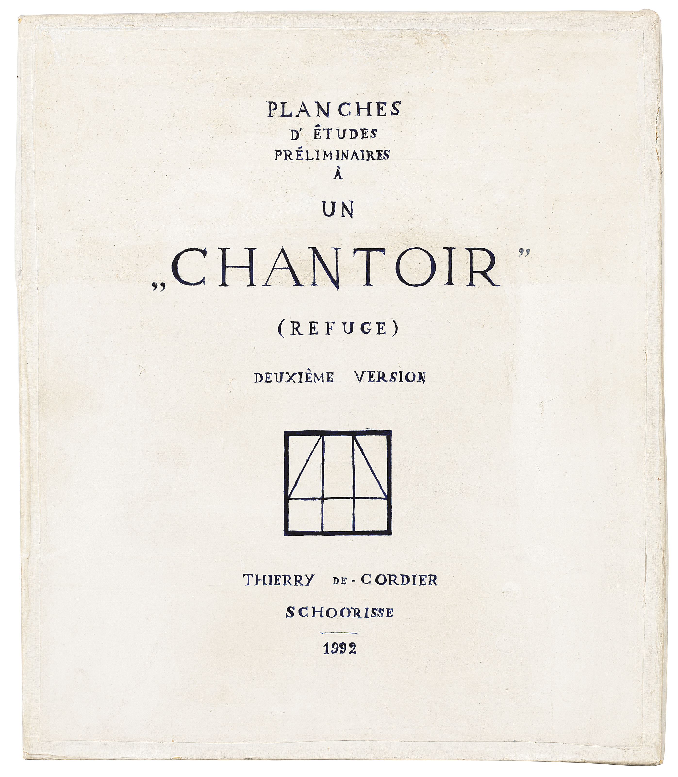 Chantoir (Studies for an Open Air Singing and Declamation Chamber)